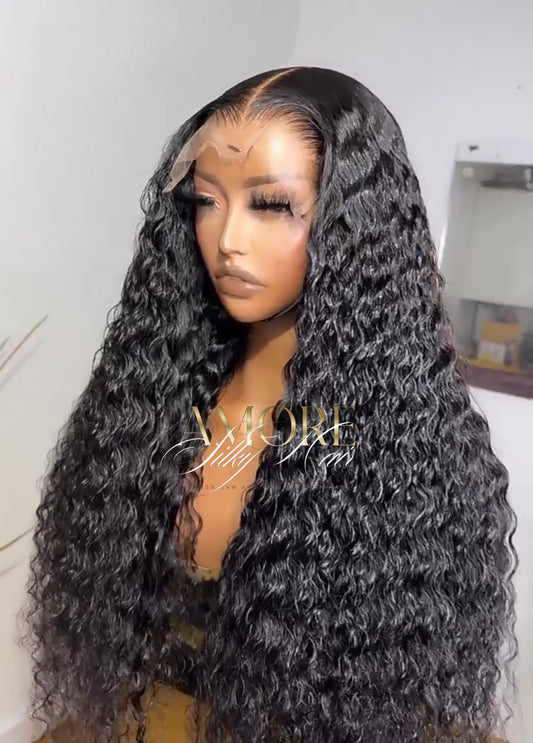 Transparent Water Wave Wig