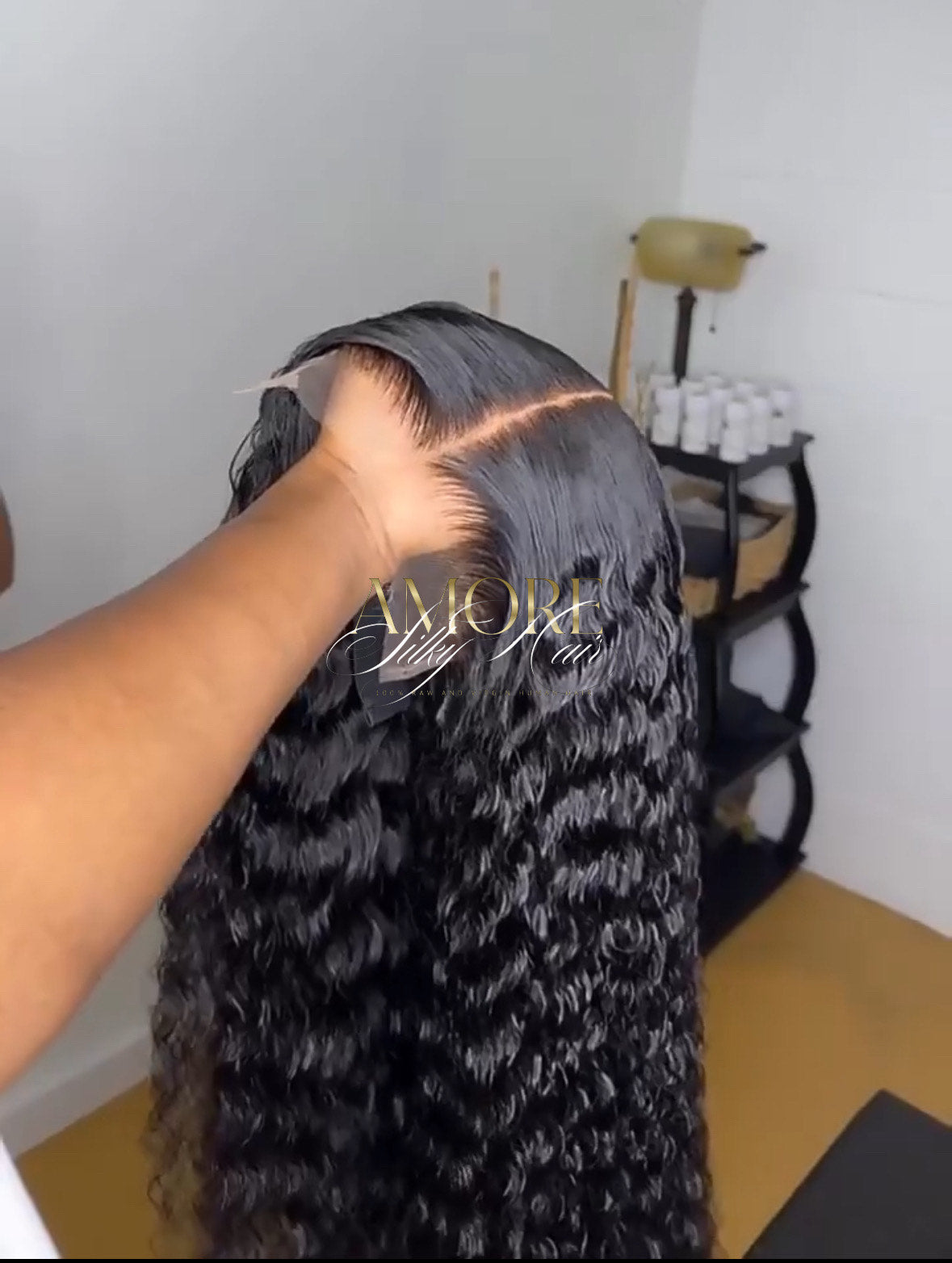 Transparent Water Wave Wig